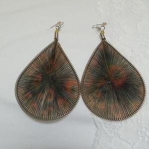 Bohemian threaded earrings